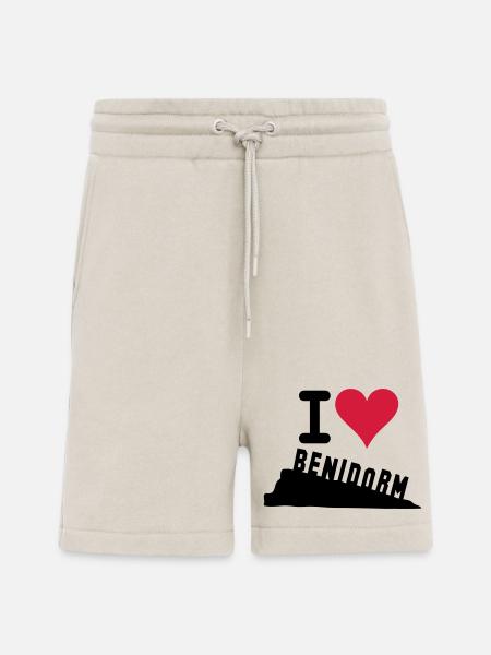 Crimson Heart Love Typography - Shorts - made by SPREAD - WARM CLAY