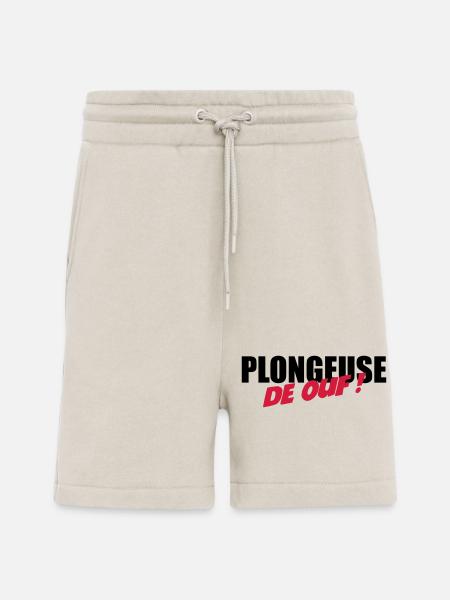 Plongeuse de ouf ! - Short bio décontracté fabriqué en UE - WARM CLAY
