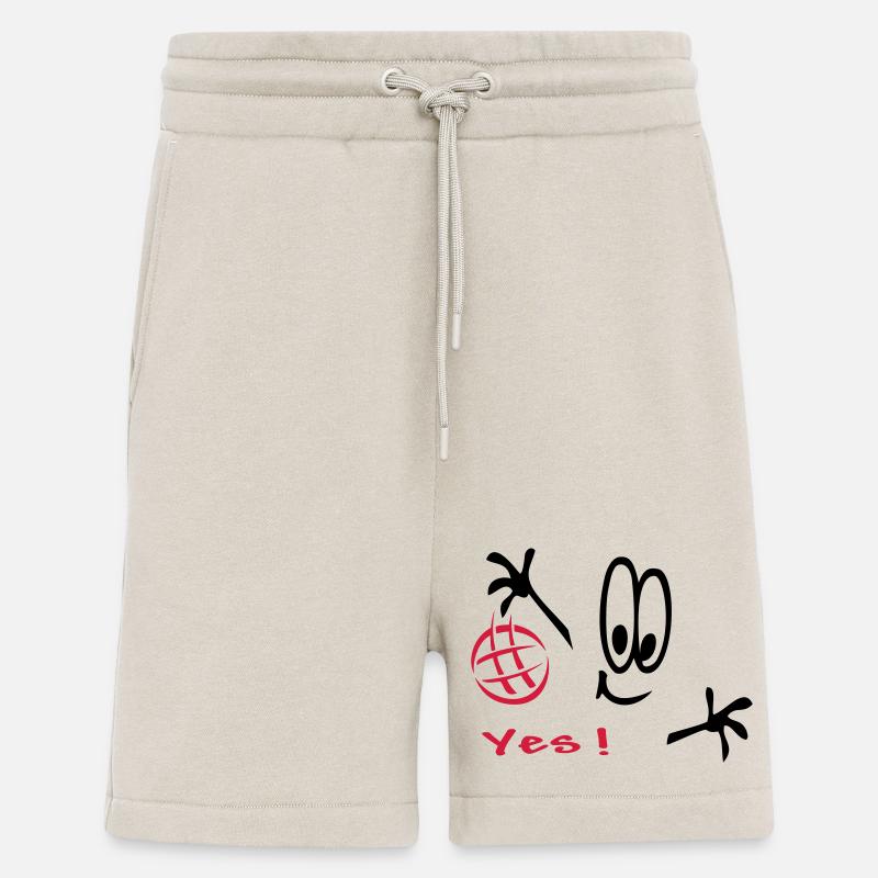 Handball, Comic, Sport - Shorts - made by SPREAD - WARM CLAY