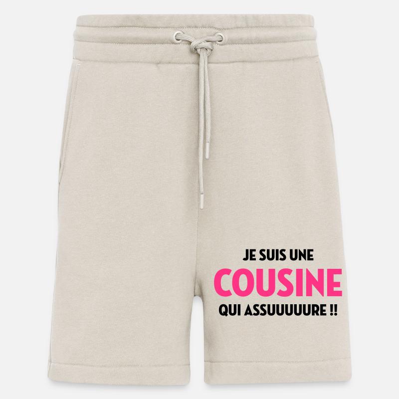 Cousine / Cousin / Bébé / Naissance / Baby - Short bio décontracté fabriqué en UE - WARM CLAY