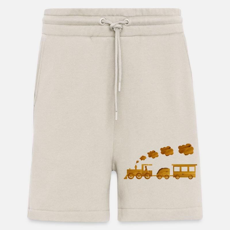 eisenbahn spielzeug kind - Shorts - made by SPREAD - WARM CLAY