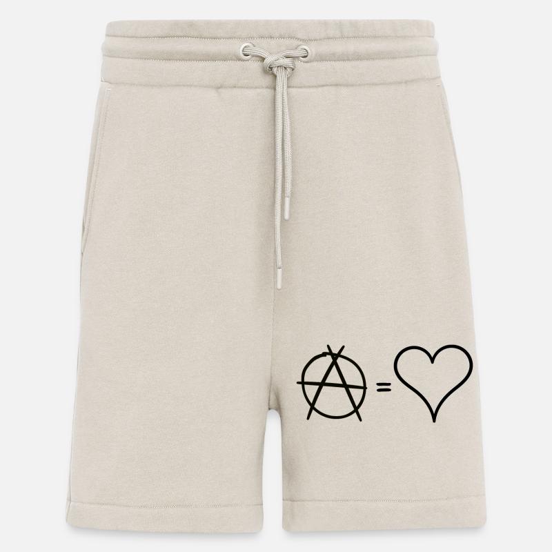 L'anarchie c'est l'amour - Short bio décontracté fabriqué en UE - WARM CLAY