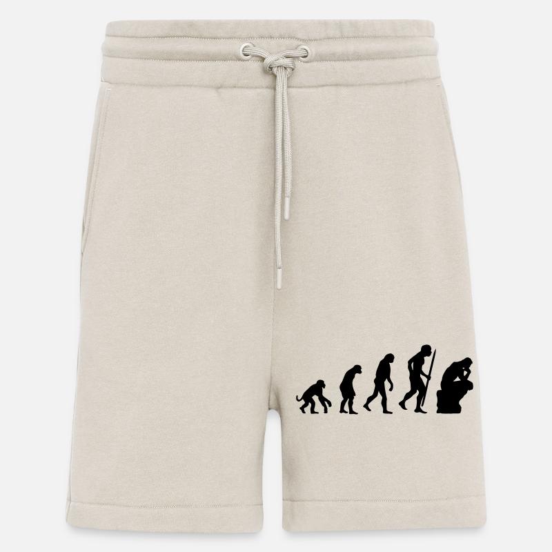 Evolution of the thinker philosophy, philosopher - Shorts - made by SPREAD - WARM CLAY