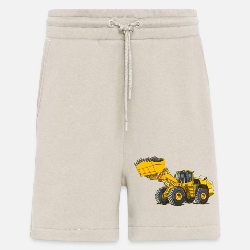 Wheel loader, construction machine - Shorts - made by SPREAD - WARM CLAY