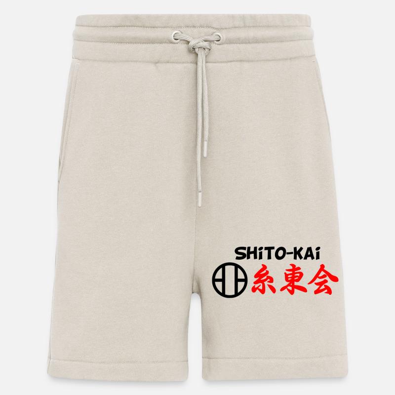 Emblème du karaté Shito kai SHITO-KAI - Short bio décontracté fabriqué en UE - WARM CLAY