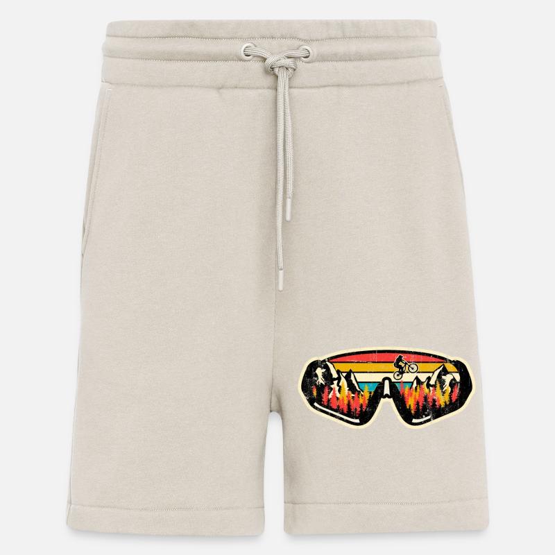Retro MTB Sunset Goggles - Shorts - made by SPREAD - WARM CLAY