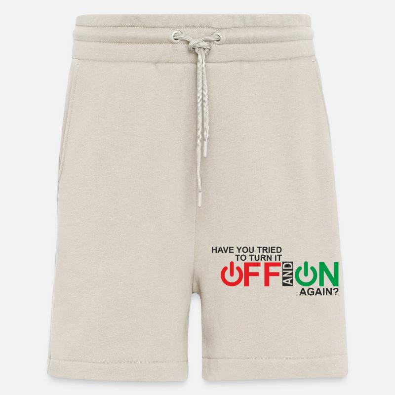 Lebendiges Design der Ein-/Aus-Taste - Shorts - made by SPREAD - WARM CLAY
