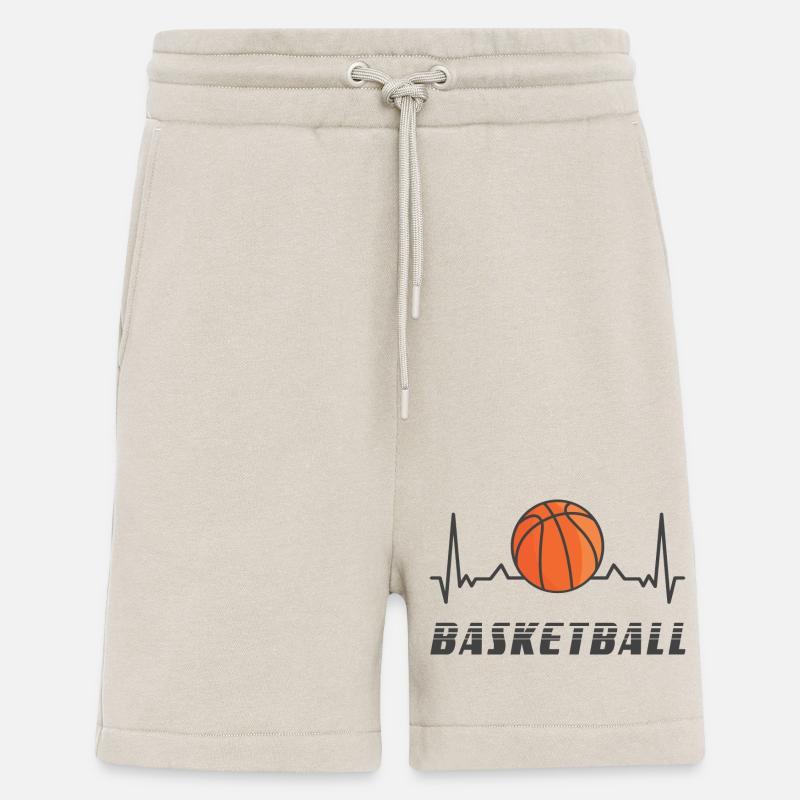 Basketball Herzfrequenz Design - Shorts - made by SPREAD - WARM CLAY