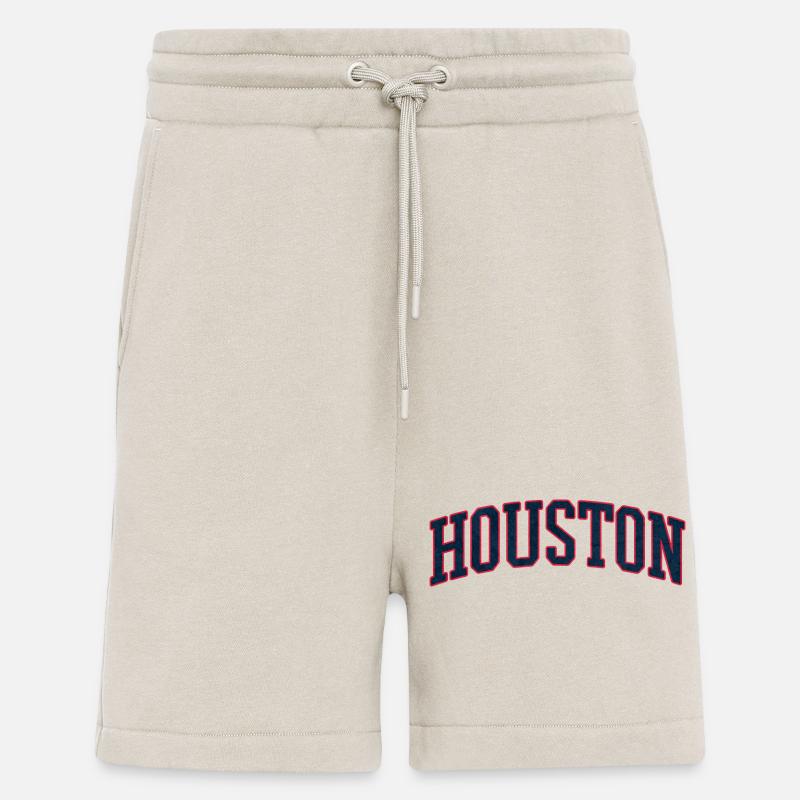 Houston Varsity Bogen Schriftzug - Shorts - made by SPREAD - WARM CLAY
