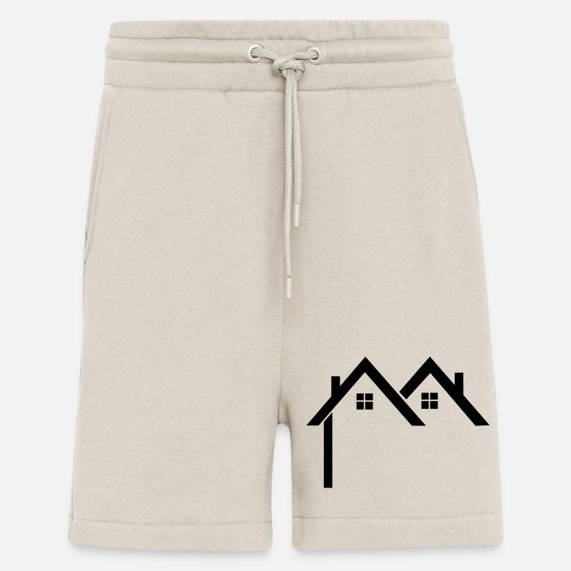 Wohngebiet Logo Häuser - Shorts - made by SPREAD - WARM CLAY
