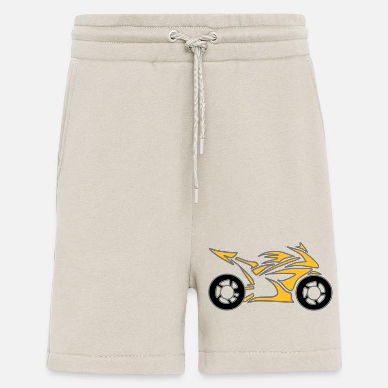 Moto Vélo Chopper Mobylette Roll - Short bio décontracté fabriqué en UE - WARM CLAY