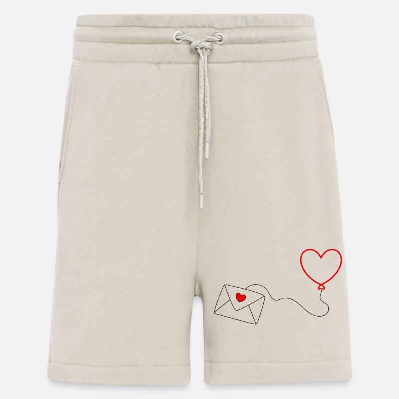 Saint-Valentin, Saint-Valentin, Saint-Valentin - Short bio décontracté fabriqué en UE - WARM CLAY