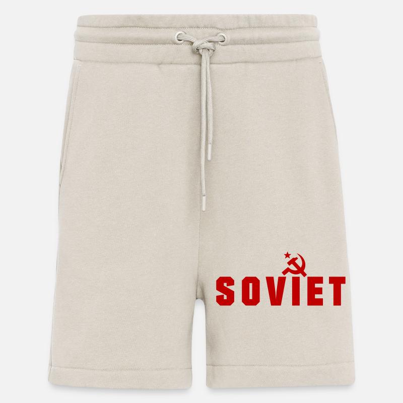 Soviétique - Russie - Short bio décontracté fabriqué en UE - WARM CLAY