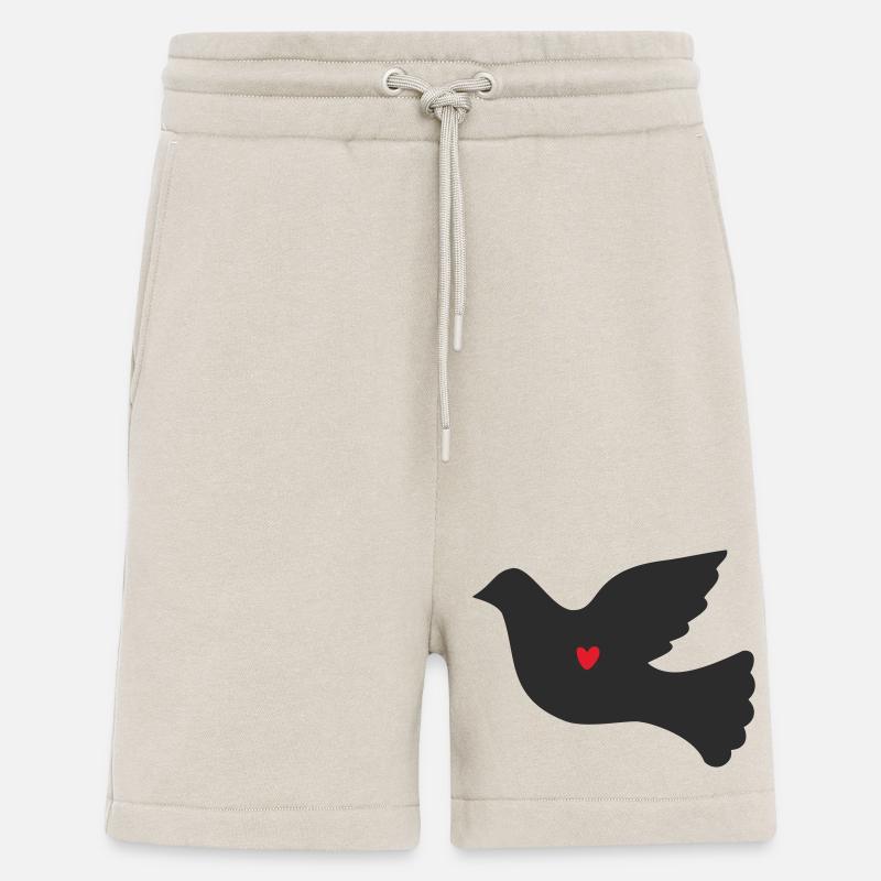 Taube Friedenstaube - Shorts - made by SPREAD - WARM CLAY