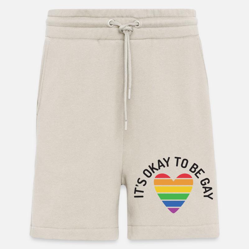 C’est normal d’être gay - Short bio décontracté fabriqué en UE - WARM CLAY