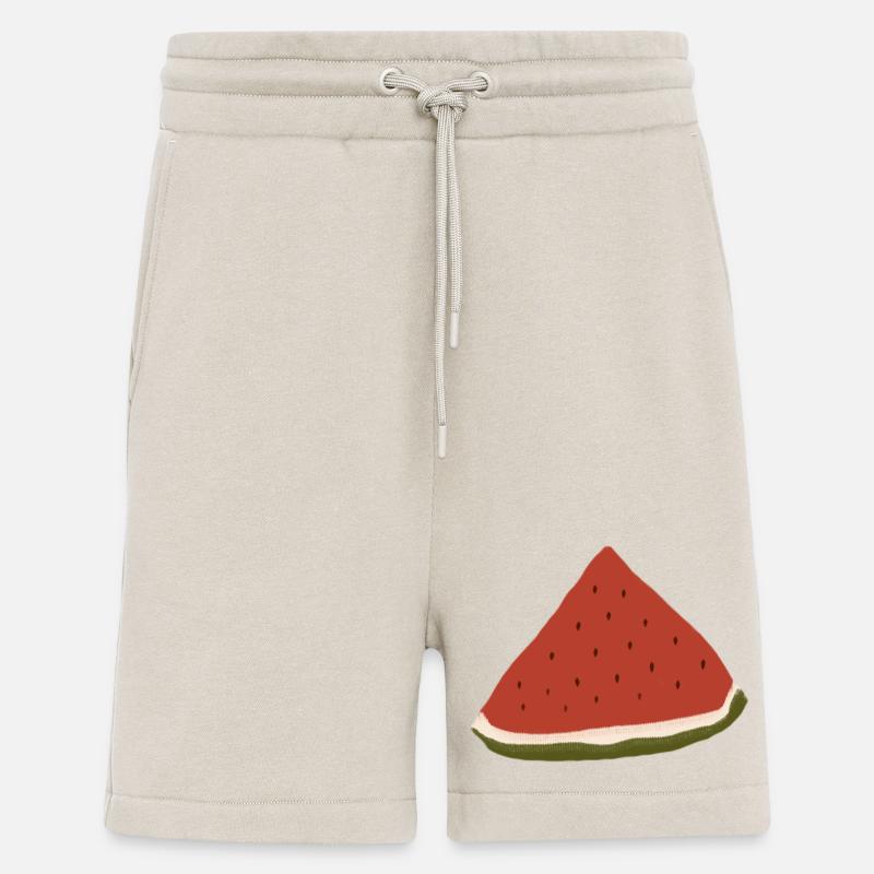 Pastèque, Pastèque, Melon - Short bio décontracté fabriqué en UE - WARM CLAY