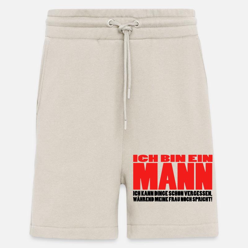 mann spruch witzig männer ehemann ehe - Shorts - made by SPREAD - WARM CLAY