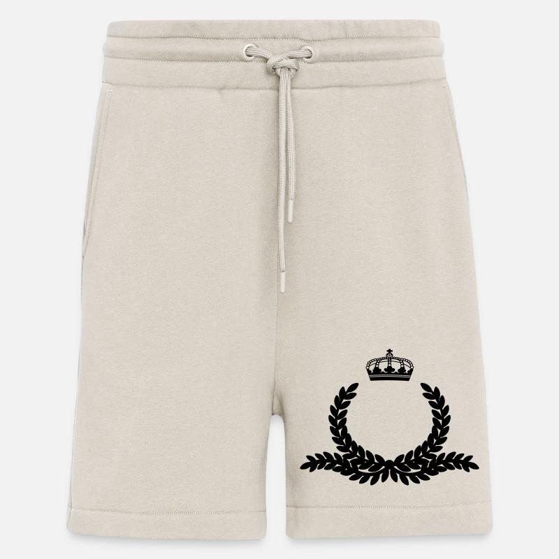 Verzierter Lorbeerkranz mit Krone - Shorts - made by SPREAD - WARM CLAY