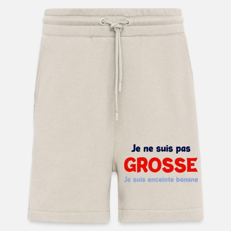 Pas grosse enceinte - Short bio décontracté fabriqué en UE - WARM CLAY