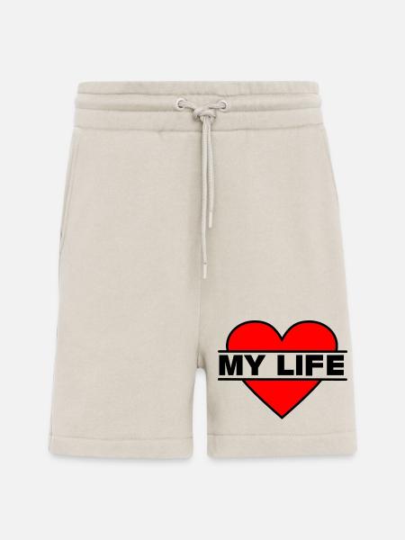 Heart I love my life - Shorts - made by SPREAD - WARM CLAY