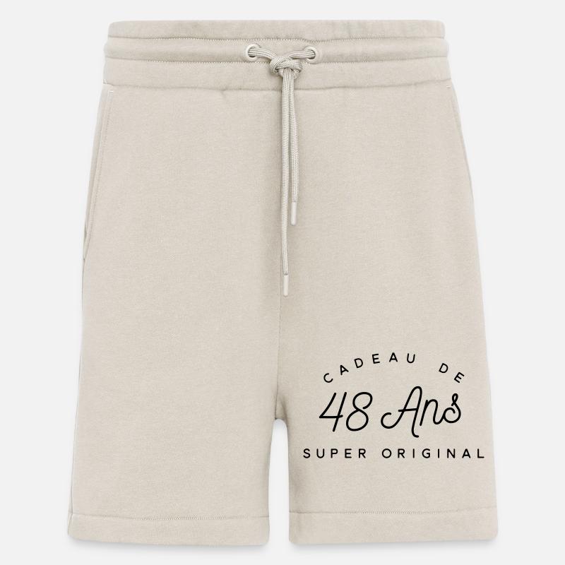 Cadeau 48 ans  - Short bio décontracté fabriqué en UE - WARM CLAY