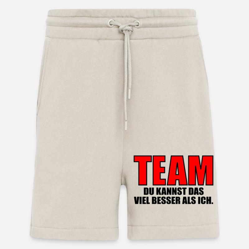 AUSREDEN SPRÜCHE - FAUL SEIN KOMPLIMENTE - Shorts - made by SPREAD - WARM CLAY