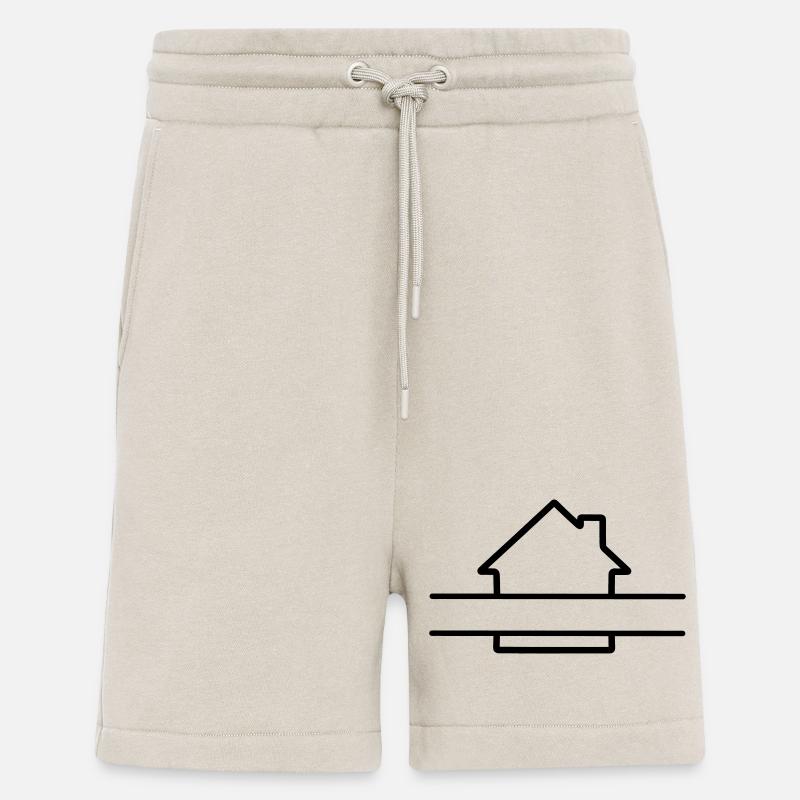Haus einfaches langes Textbanner - Shorts - made by SPREAD - WARM CLAY