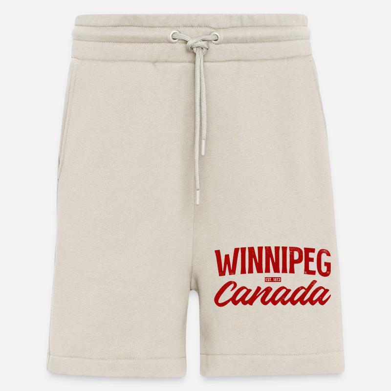 Winnipeg, Canada Est 1873 - Short bio décontracté fabriqué en UE - WARM CLAY