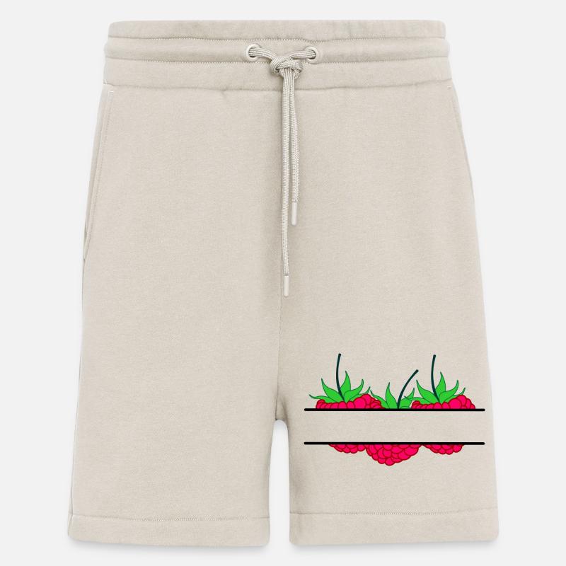 Raspberry banner red raspberry - Shorts - made by SPREAD - WARM CLAY