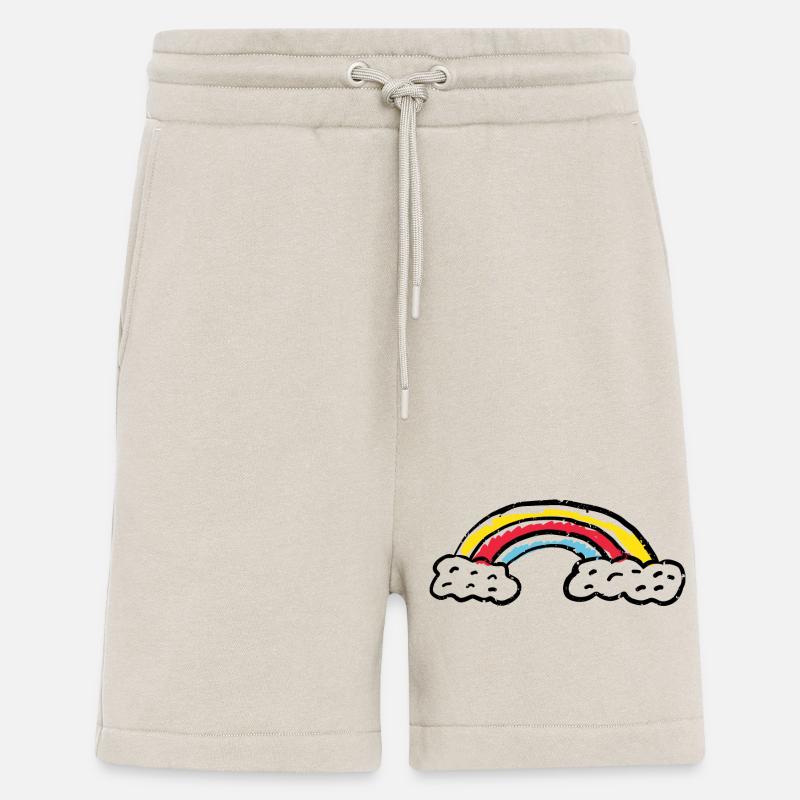 Regenbogen-Pinsel-Bogenstriche - Shorts - made by SPREAD - WARM CLAY