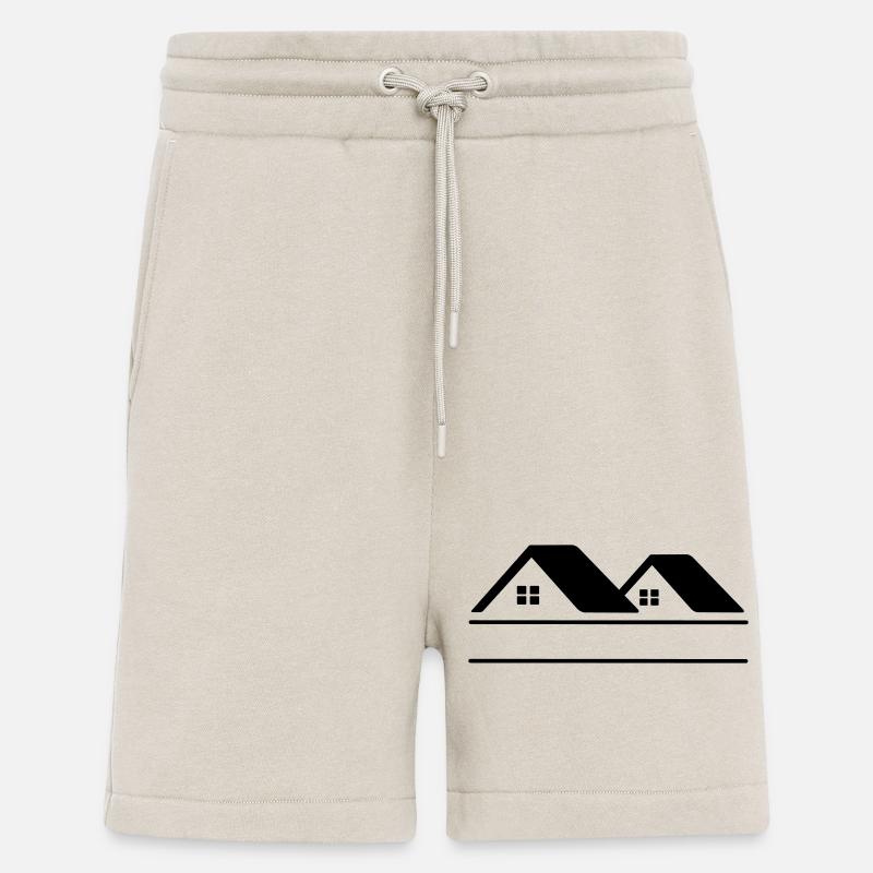 Häuser-Textbanner - Shorts - made by SPREAD - WARM CLAY