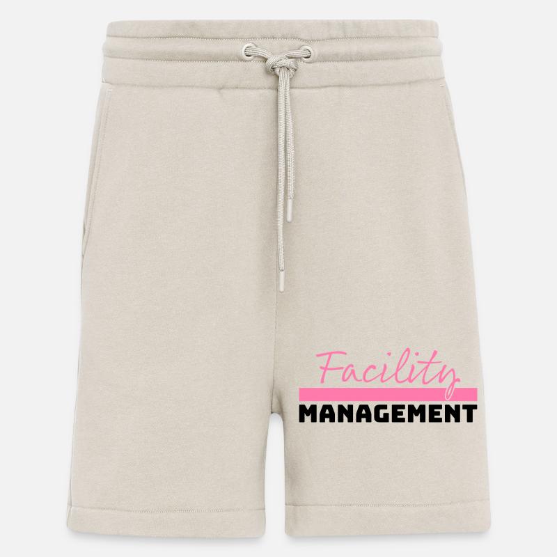 Tshirt Facility Management rosa schwarz - Shorts - made by SPREAD - WARM CLAY