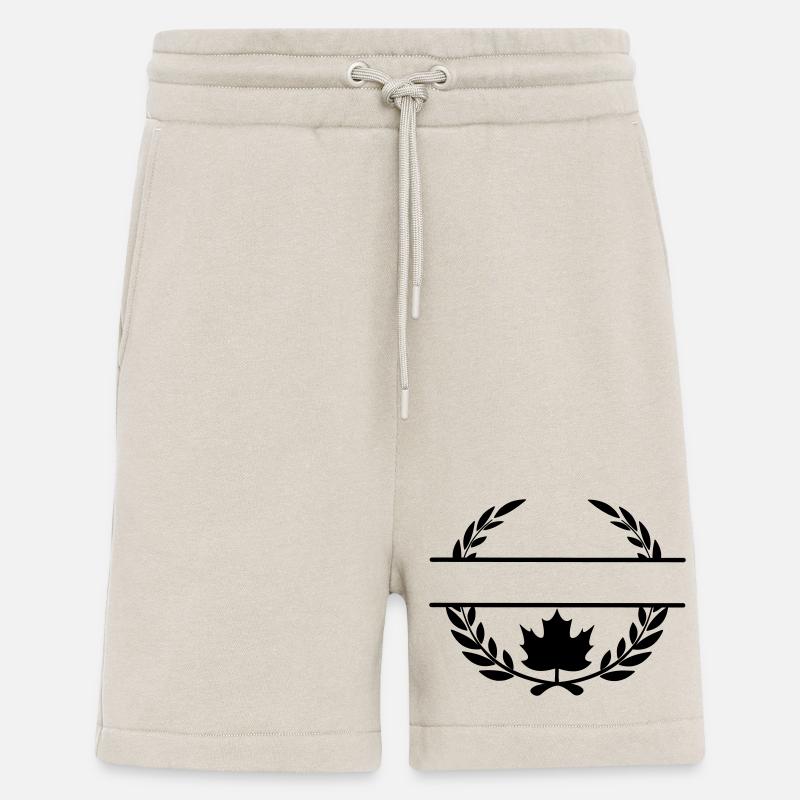 Canada maple leaf laurel wreath - Shorts - made by SPREAD - WARM CLAY