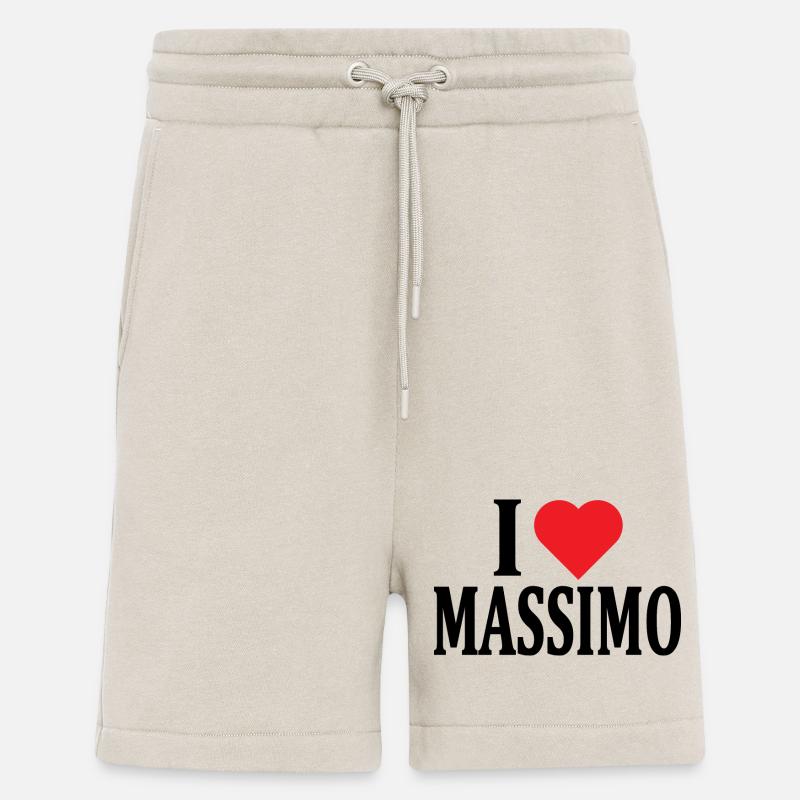 T-Shirt Ich liebe Massimo T-Shirt Geschenkidee - Shorts - made by SPREAD - WARM CLAY