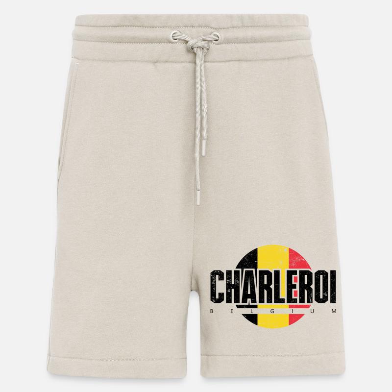 T E Abstract Emblem - Shorts - made by SPREAD - WARM CLAY