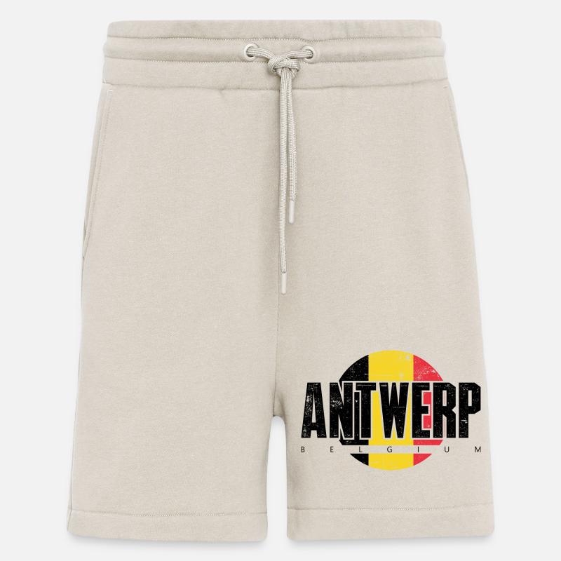 We Emblem Split Yellow Red - Shorts - made by SPREAD - WARM CLAY