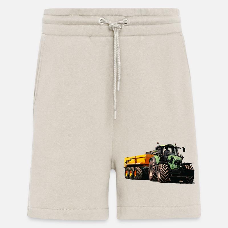 Traktor mit Anhänger Kipper - Shorts - made by SPREAD - WARM CLAY