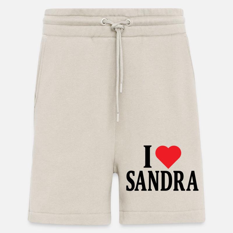 Ich liebe Sandra T-Shirt Geschenkidee - Shorts - made by SPREAD - WARM CLAY