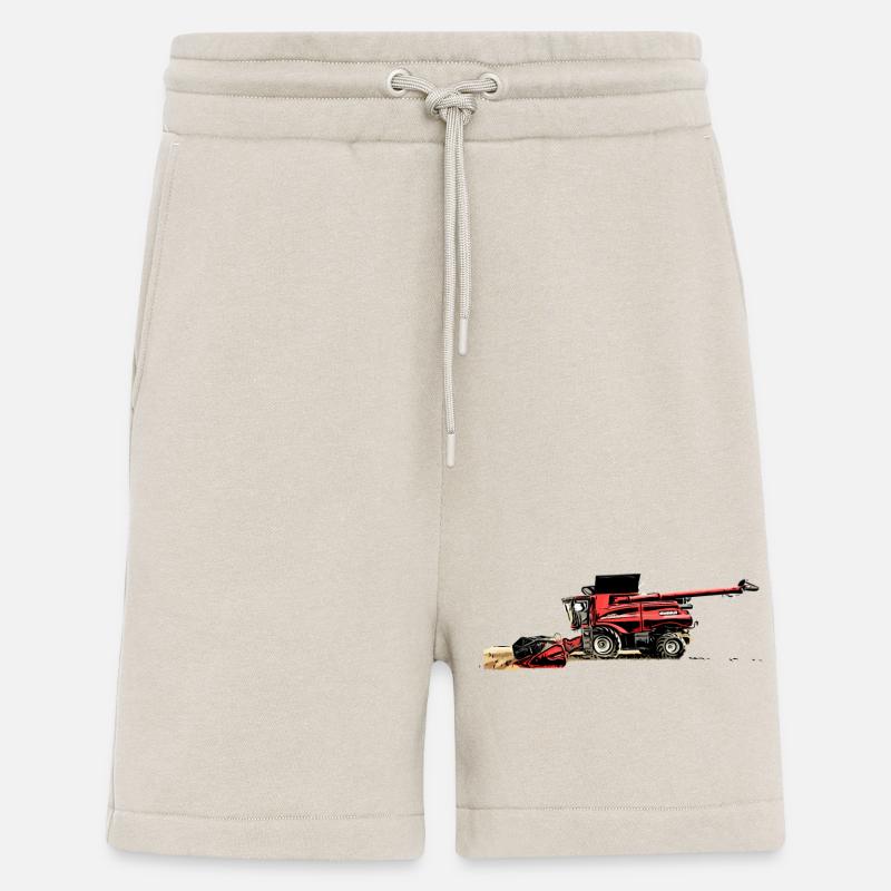 Erntemaschine Case M Traktor - Shorts - made by SPREAD - WARM CLAY