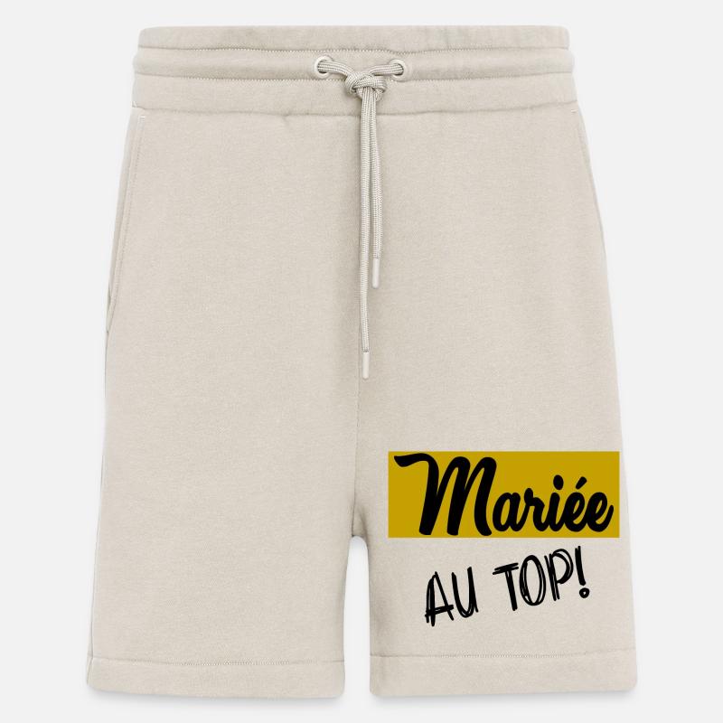 JUST MARRIED. EVJF. MARIEE - Short bio décontracté fabriqué en UE - WARM CLAY