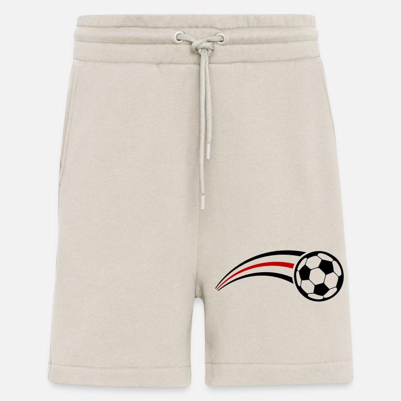 Queue de symbole de football - Short bio décontracté fabriqué en UE - WARM CLAY