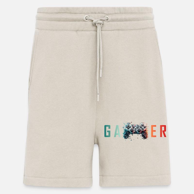GAMER - Explosive Controller Design - Shorts - made by SPREAD - WARM CLAY