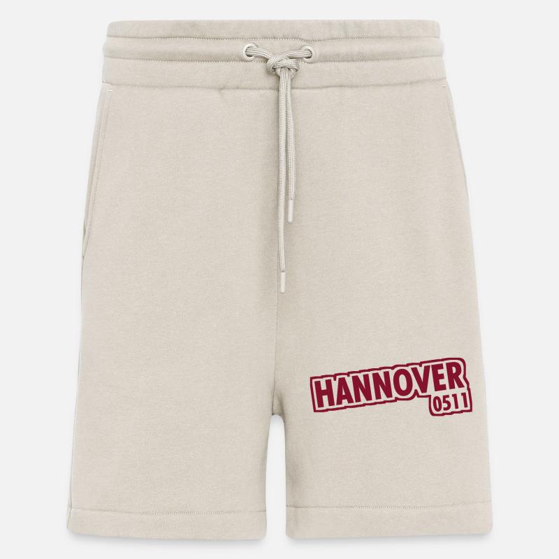 Hanovre - 0511 - Indicatif régional - Basse-Saxe - Short bio décontracté fabriqué en UE - WARM CLAY
