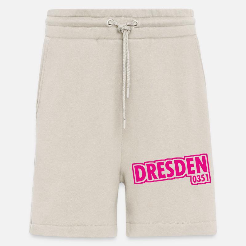 Dresden - 0351 - Area Code - Saxony - Shorts - made by SPREAD - WARM CLAY