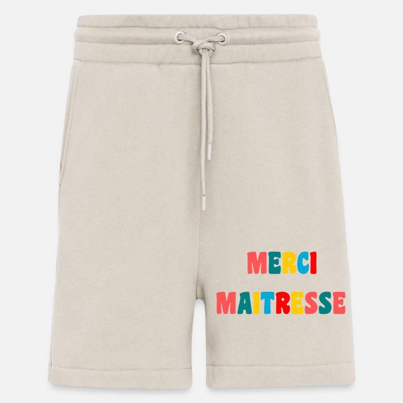 MAÎTRESSE. MERCI. MERCI MAÎTRESSE - Short bio décontracté fabriqué en UE - WARM CLAY