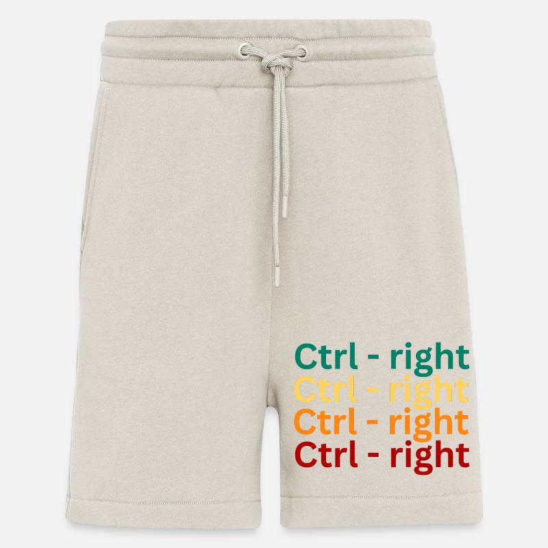 Keyboard Shortcut Pattern Design - Shorts - made by SPREAD - WARM CLAY