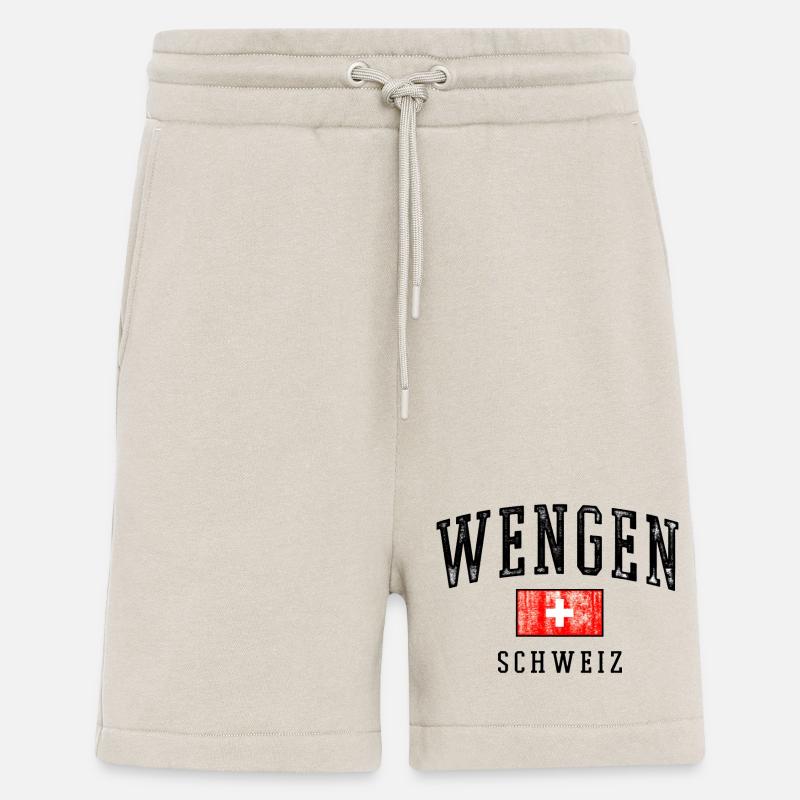 Wengen Schweiz Emblem - Shorts - made by SPREAD - WARM CLAY