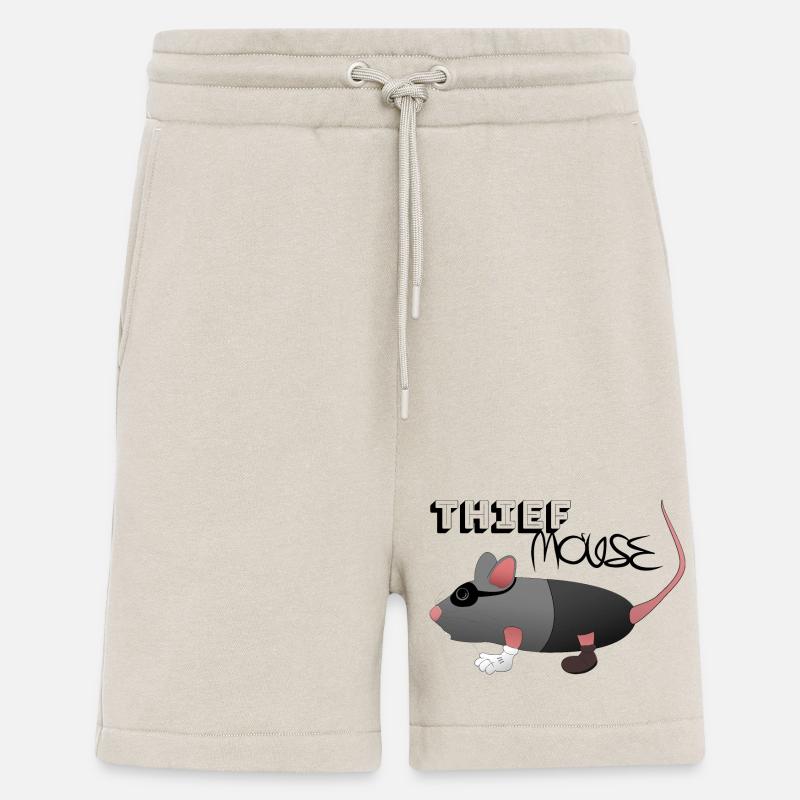 Thief Mouse in Crook Look - Shorts - made by SPREAD - WARM CLAY