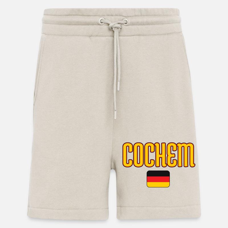 COCHEM Allemagne Conception du drapeau - Short bio décontracté fabriqué en UE - WARM CLAY