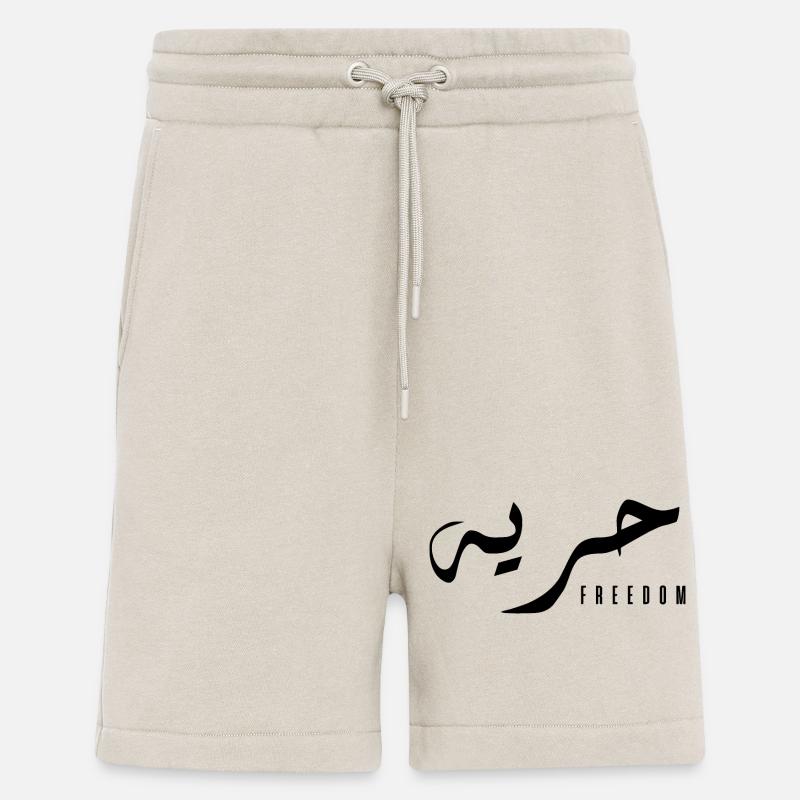 Houriya en arabe - freedom - Short bio décontracté fabriqué en UE - WARM CLAY